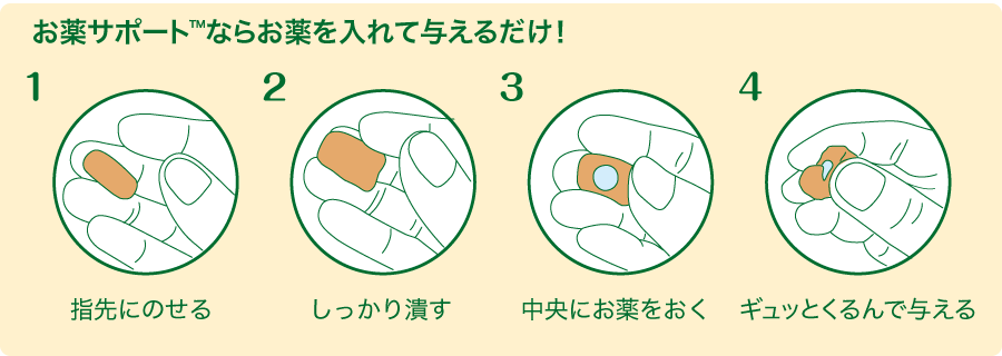 Elanco Japan Greenies™お薬サポート 愛犬・愛猫への与え方