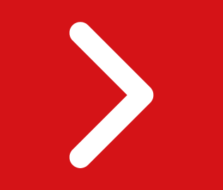 White arrow on red background