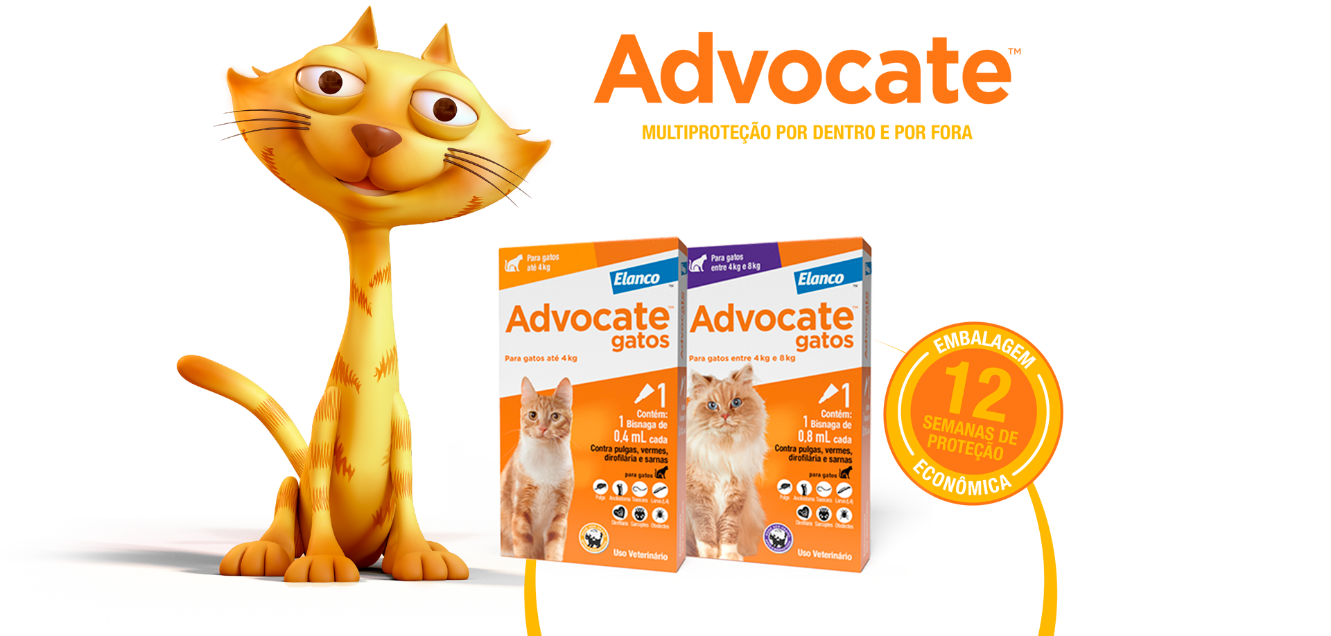 Embalagens Advocate Gatos Personagens