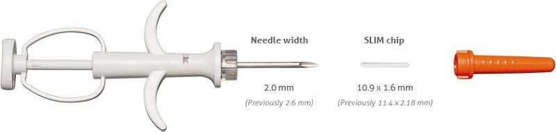Tracer microchip needle