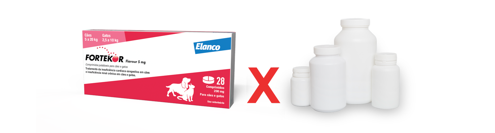 Imagens Fortekor Flavour vs. Manipulados