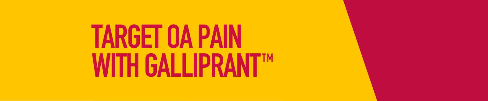 Target OA pain with Galliprant