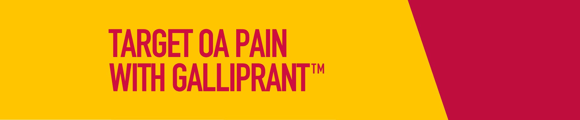 Target OA pain with Galliprant
