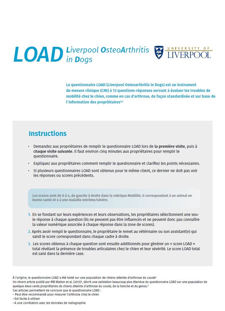 Liverpool Osteoarthritis in Dogs