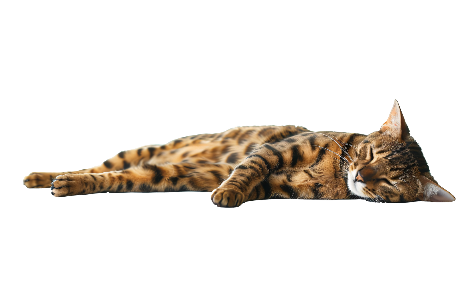A cat sleeping