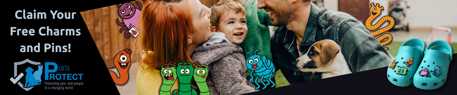 ParaProtect banner image with charms