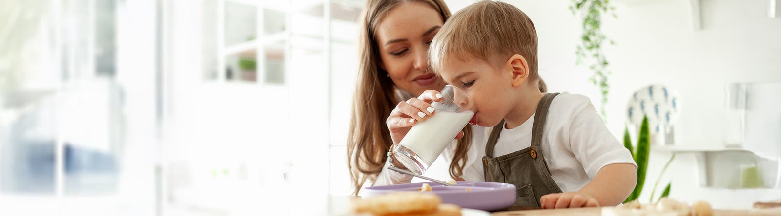 Child drinking milk