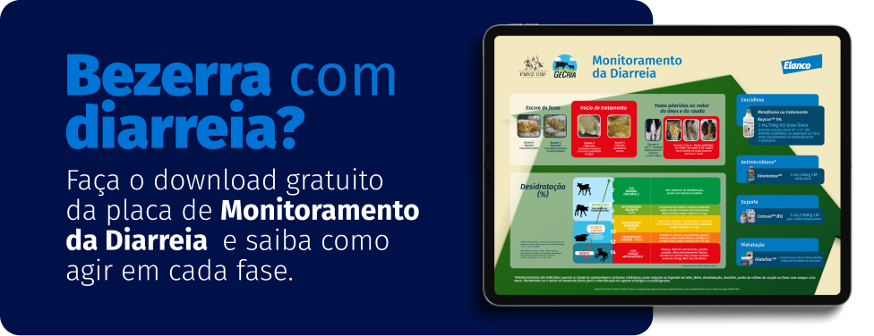 Bezerra com diarreia? Faça o download gratuito da placa de Monitoramento da Diarreia e saiba como agir em cada fase