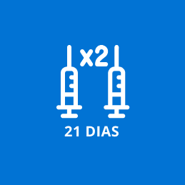 Programas devem iniciar sempre com duas doses, em animais primovacinados. 3 semanas entre a primeira e segunda dose.