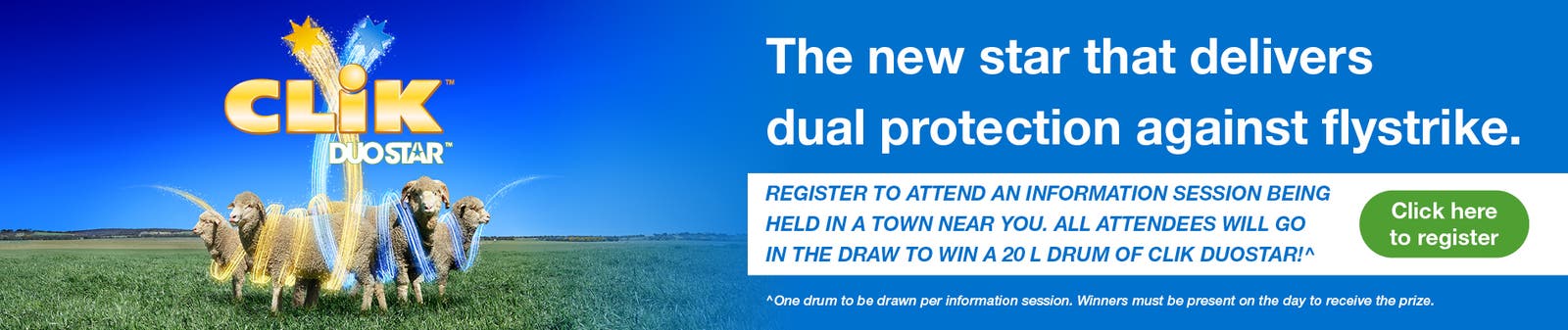 Learn about the new star that delivers dual protection against flystrike | CLiK Duostar | Elanco Australia