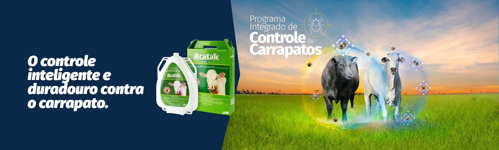 O controle inteligente e duradouro contra o carrapato.