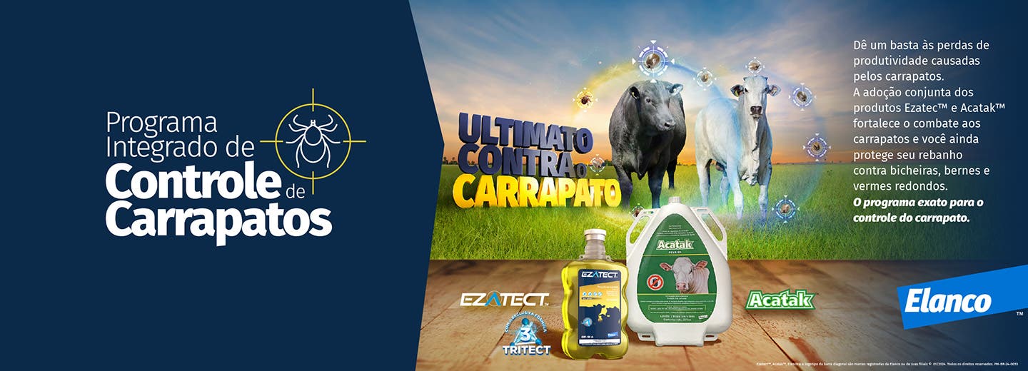 Produtos Elanco para controle de carrapatos