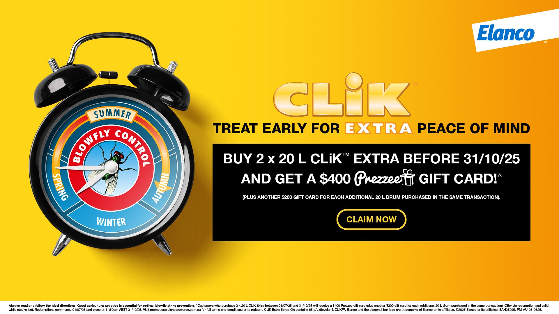 Clik Extra Promotion 2025 - Elanco Australia
