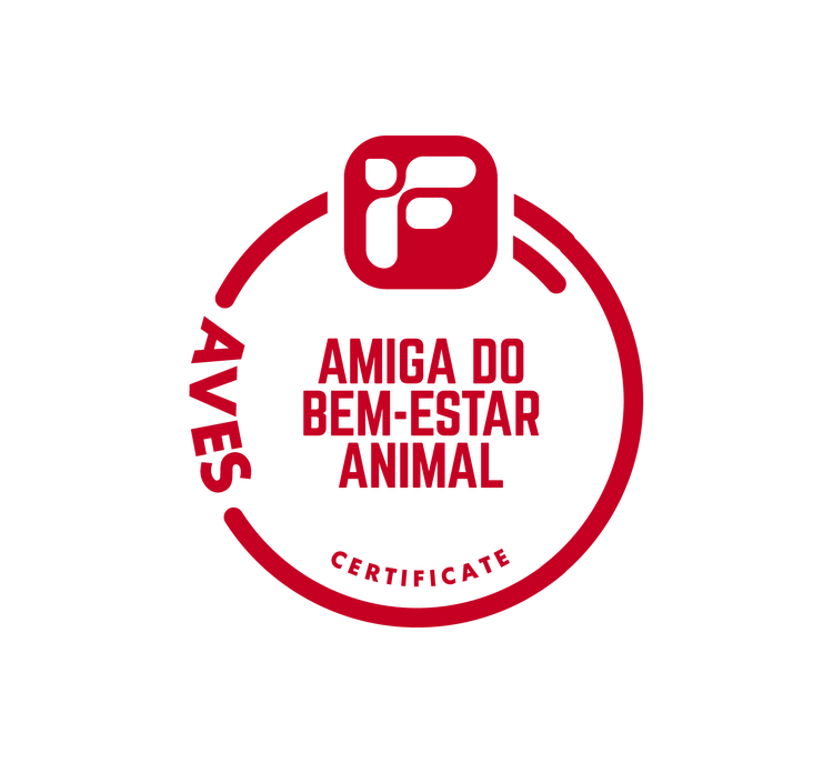 Possui o Selo de Bem-Estar Animal conferido pela FairFood.