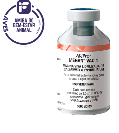 Embalagem da AviPro Megan Vac 1