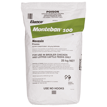 Monteban™ 100 Anticoccidial Premix hero-image 