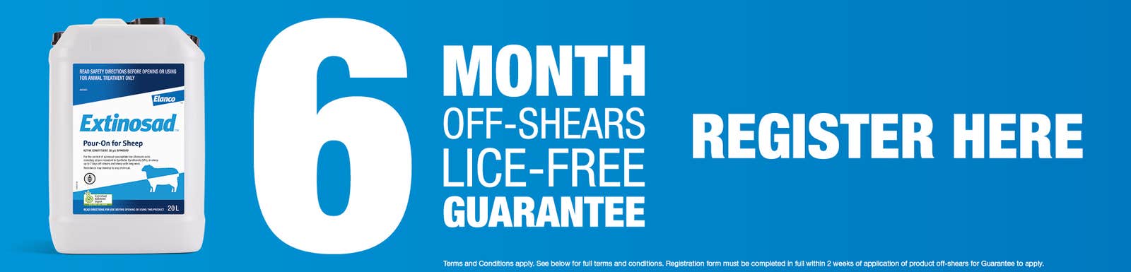 Extinosad Pour On - 6 Month Guarantee Register Here
