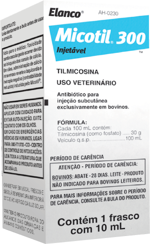 Micotil 300 embalagem Elanco