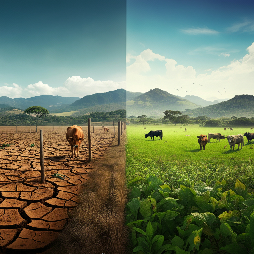 Duas fazendas com realidades diferentes