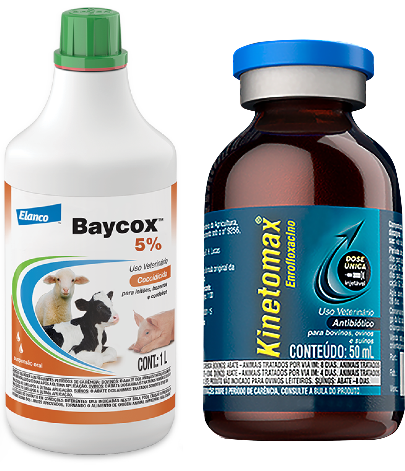 Embalagem Baycox e Kinetomax