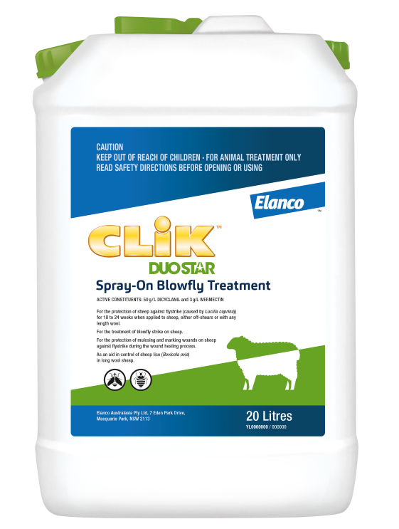 CLiK Duostar Blowfly Treatment for Sheep | Elanco Australia