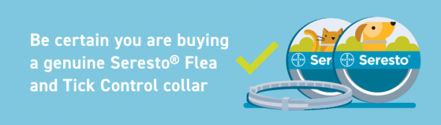 Be certain you are buying a genuine Seresto Flea and Tick Control collar