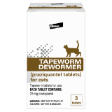 Tapeworm Dewormer Cat Packaging With Tablet