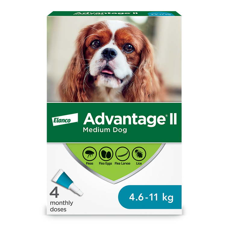 Advantage®II Flea Protection for Medium Dogs - 4 pack