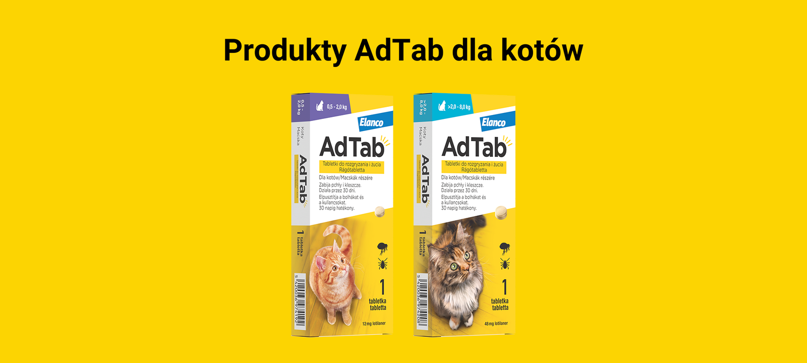 Tabletka na kleszcze dla kota AdTab