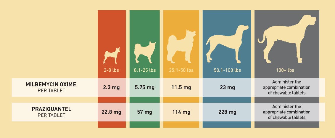 Pill weight chart