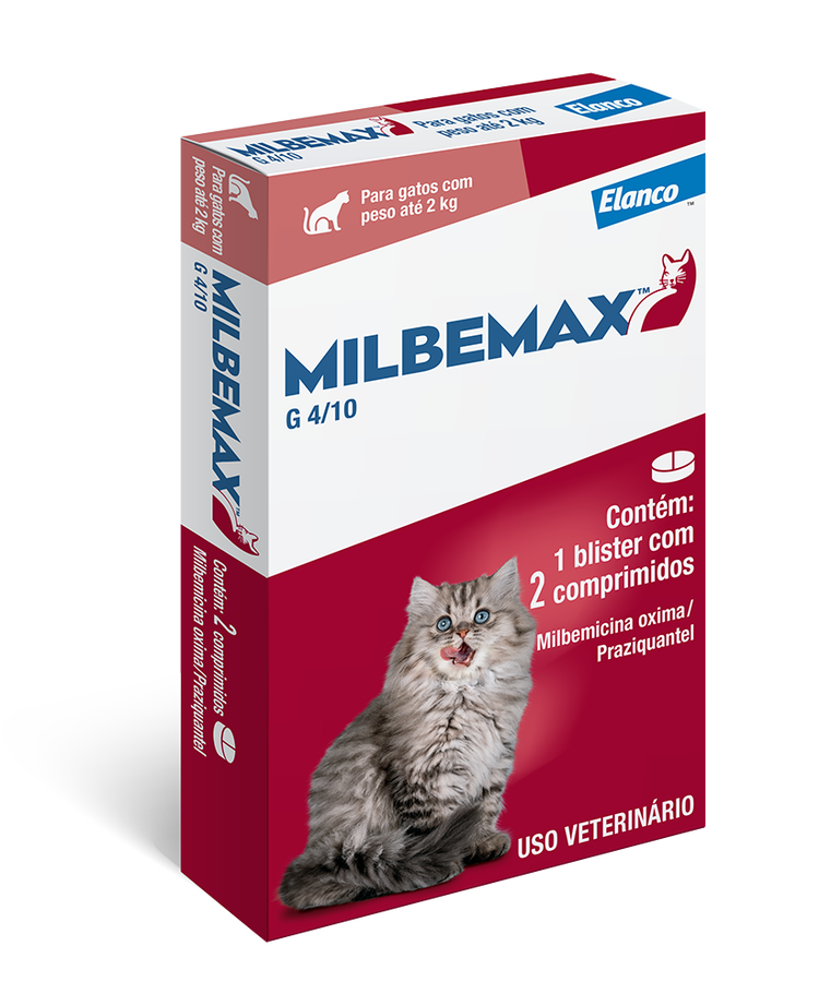 Embalagem Milbemax Gatos até 2kg