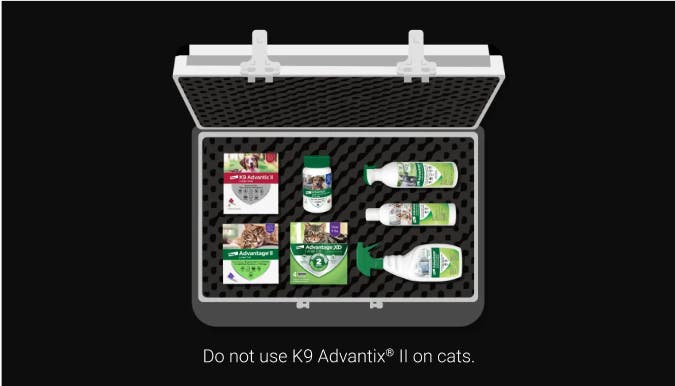 A briefcase of Advantage Family product line