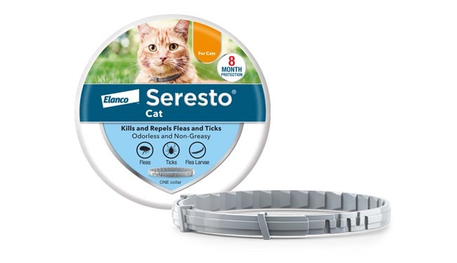Seresto® for Cat packaging with flea collar 