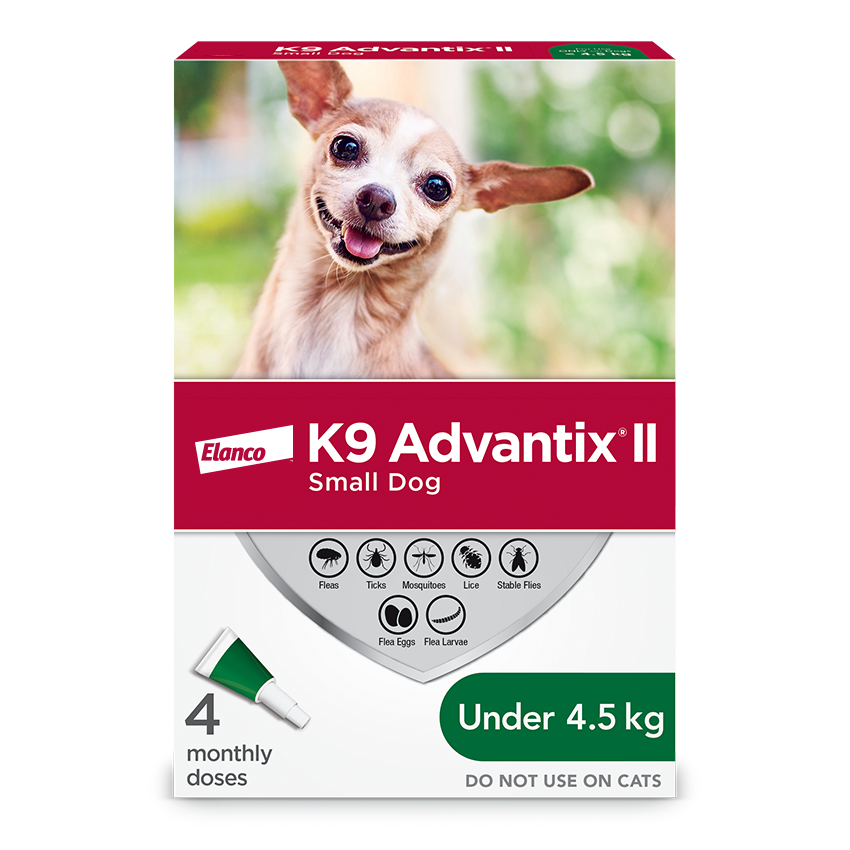 K9 Advantix®II Flea & Tick Protection for Small Dogs - 4 pack