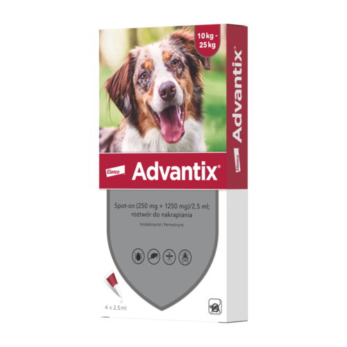 Advantix spot on dla psów od 10 do 25 kg