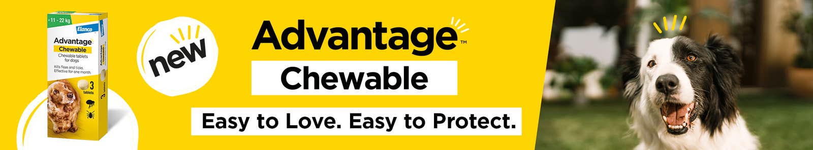 Advantage Chewable tablets for dogs hero image