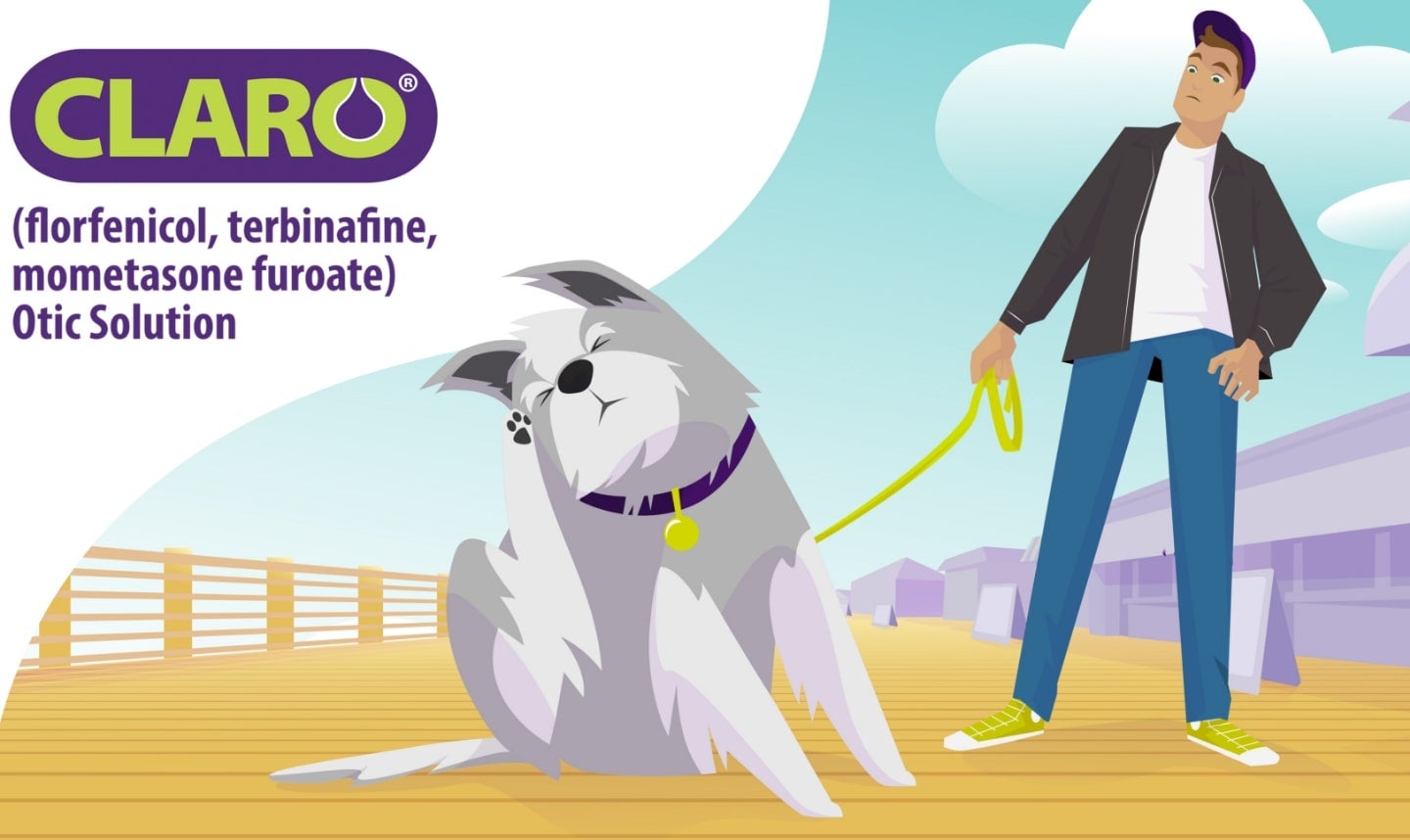 Claro® for Dogs One dose. Up to 30 days of relief.