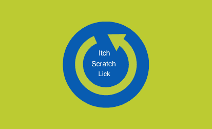 The itch-scratch-lick cycle.