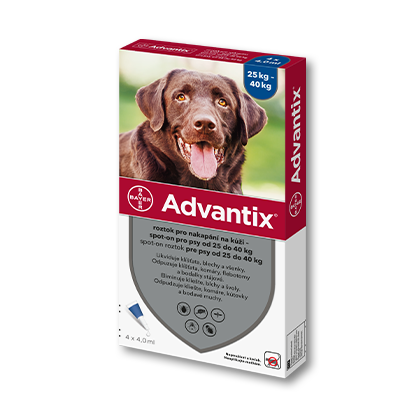 Advantix® spot-on pro psy od 25 kg do 40 kg