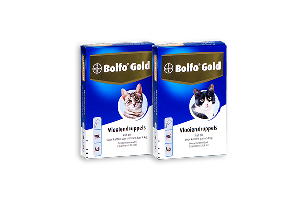 Verpakkingen Bolfo Gold voor katten 