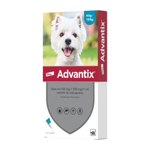 Advantix spot on dla psów od 4 do 10 kg