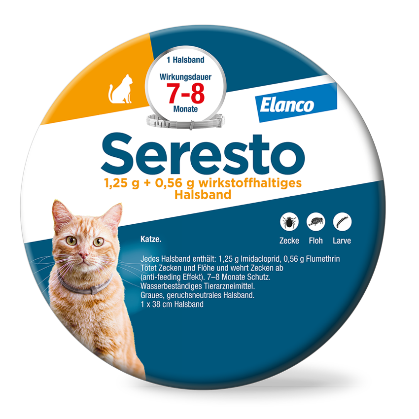 Seresto Floh- und Zeckenhalsband fr Katzen