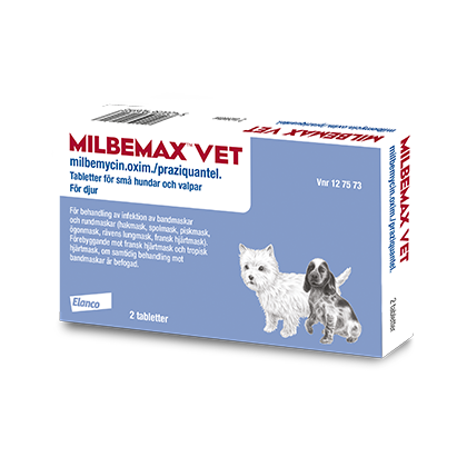 Milbemax för små hundar och valpar