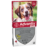 Advantix® Dog pour Chiens Moyens (10kg à 25kg)