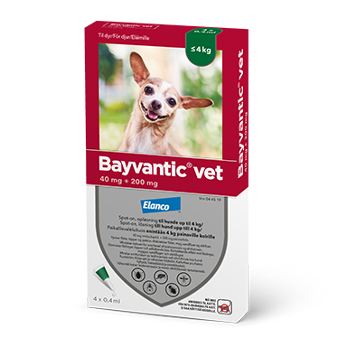 Bayvantic til hunde under 4 kg.