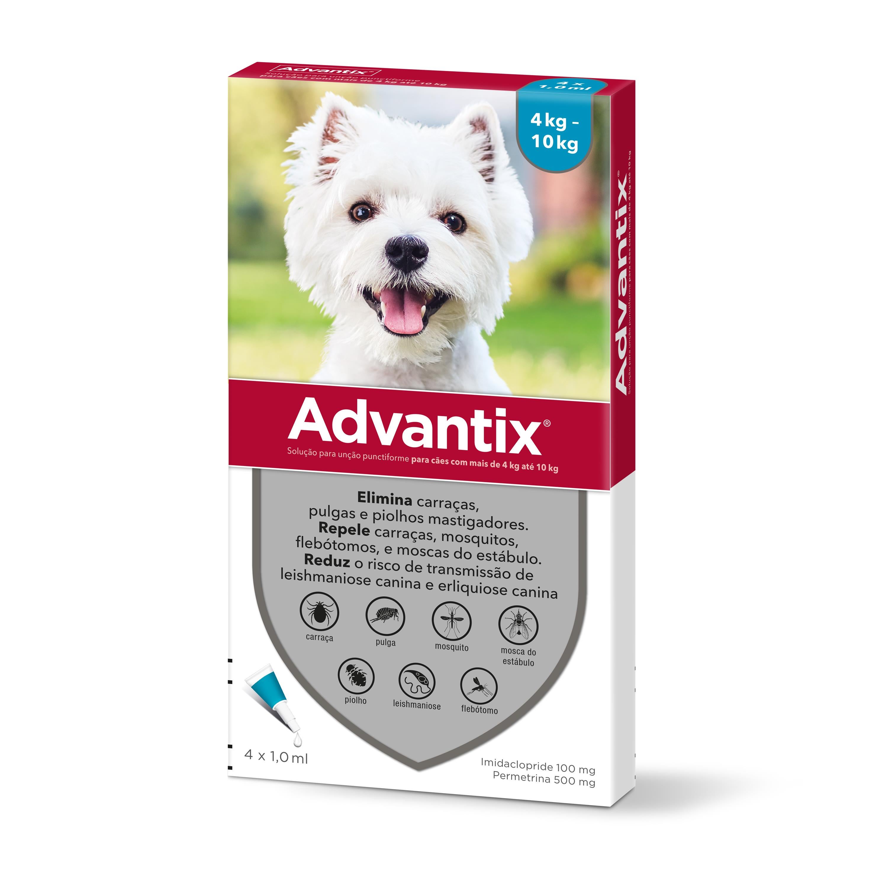Advantix® Cães De 4kg  a 10kg