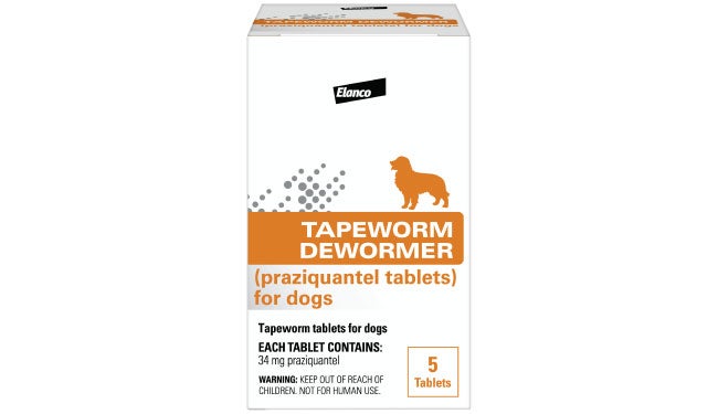 Tapeworm Dewormer Dog Packaging With Tablet 