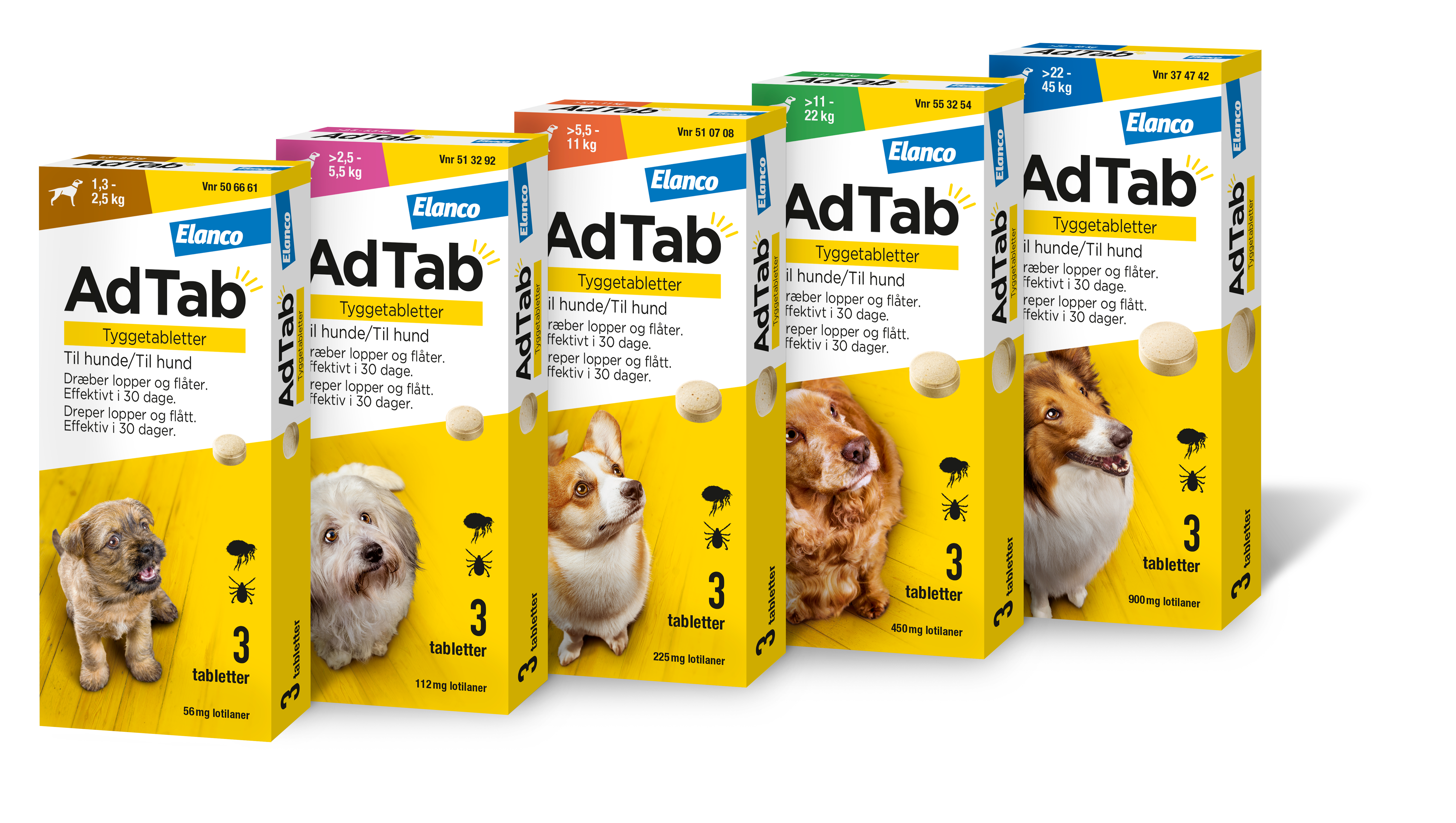 AdTab produkter til hund
