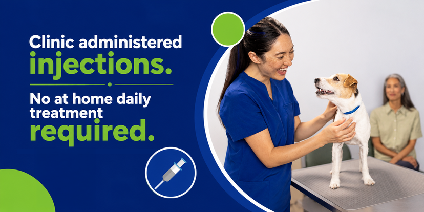Clinic administered injections. no at home daily treament required with befrena