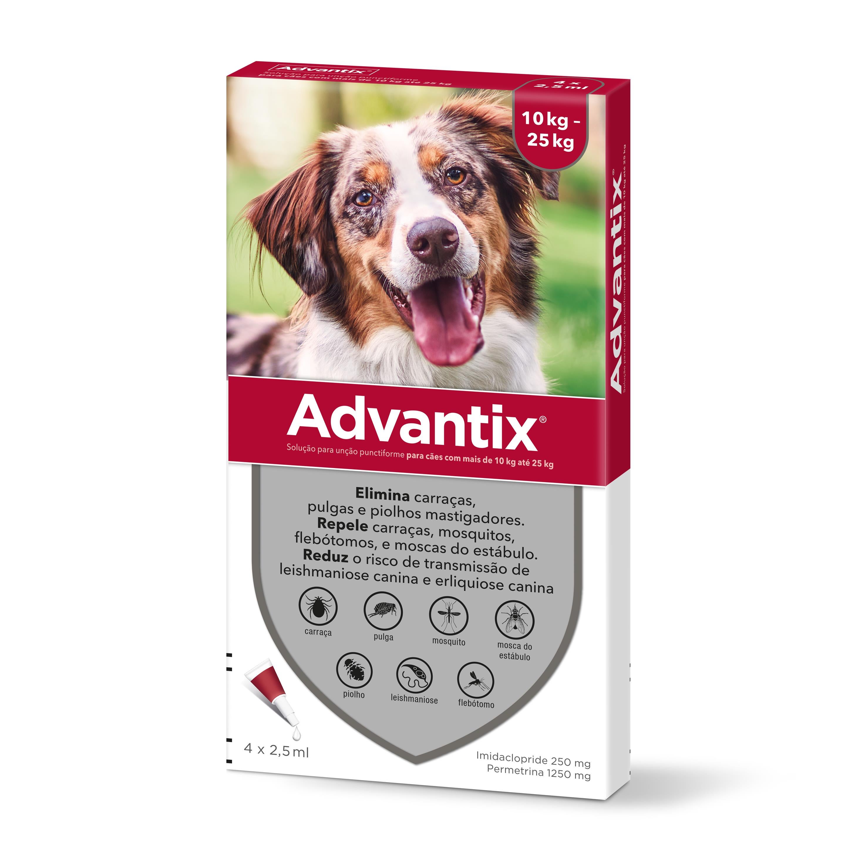 Advantix® Cães De 10kg  a 25kg